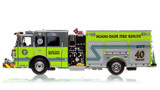 1:50 scale model of Miami-Dade Fire Rescue 2022 Sutphen Monarch Engine 40