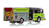 1:50 scale model of Miami-Dade Fire Rescue 2022 Sutphen Monarch Engine 40