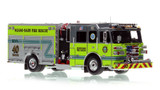 1:50 scale model of Miami-Dade Fire Rescue 2022 Sutphen Monarch Engine 40