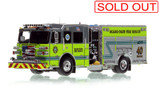 1:50 scale model of Miami-Dade Fire Rescue 2022 Sutphen Monarch Engine 40