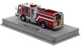 1:50 scale model of Dallas Fire-Rescue 2022 Pierce Enforcer Engine 33 - Oak Cliff