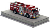1:50 scale model of Dallas Fire-Rescue 2022 Pierce Enforcer Engine 33 - Oak Cliff