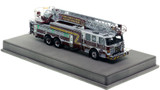 1:50 scale model of PGFD 2019 Pierce Enforcer 107' Ascendant Truck 825 - Clinton