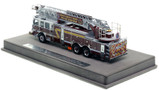 1:50 scale model of PGFD 2019 Pierce Enforcer 107' Ascendant Truck 825 - Clinton