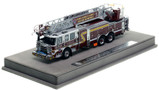 1:50 scale model of PGFD 2019 Pierce Enforcer 107' Ascendant Truck 826 - District Heights