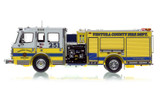 1:50 scale model of Ventura County 2022 Rosenbauer Commander Engine 251 - El Rio