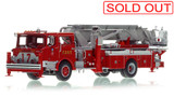 1:50 scale model of FDNY 1978 Mack® CF/Baker 75' Tower Ladder 17 - Bronx