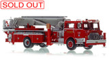 1:50 scale model of FDNY 1979 Mack® CF/Baker 75' Tower Ladder 120 - Brooklyn