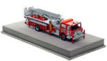 1:50 scale model of FDNY 1979 Mack® CF/Baker 75' Tower Ladder 127 - Queens