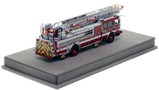 1:50 scale model of Boston Fire Department 2018 E-One Cyclone II - Ladder 1 - North End