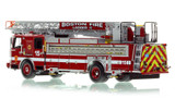 1:50 scale model of Boston Fire Department 2017 E-One Cyclone II - Ladder 15 - Back Bay