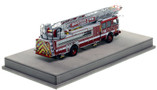 1:50 scale model of Boston Fire Department 2021 E-One Cyclone II - Ladder 18 - South Boston