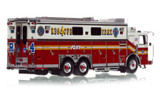 1:50 scale model of FDNY 2019 Ferrara Rescue 4 - Queens