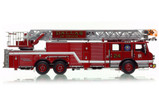 1:50 scale model of Dallas Fire-Rescue 2022 Pierce Velocity Ascendant 107' Truck 24 - Fort Hatcher