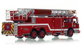 1:50 scale model of Dallas Fire-Rescue 2022 Pierce Velocity Ascendant 107' Truck 24 - Fort Hatcher