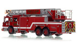 1:50 scale model of Dallas Fire-Rescue 2022 Pierce Velocity Ascendant 107' Truck 56 - Fretz Park