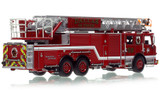 1:50 scale model of Dallas Fire-Rescue 2022 Pierce Velocity Ascendant 107' Truck 56 - Fretz Park