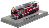 1:50 scale model of Dallas Fire-Rescue 2022 Pierce Velocity Ascendant 107' Truck 56 - Fretz Park