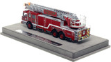 1:50 scale model of Dallas Fire-Rescue 2020 Pierce Velocity Ascendant 107' Truck 33 - Oak Cliff