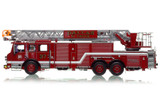 1:50 scale model of Dallas Fire-Rescue 2021 Pierce Velocity Ascendant 107' Truck 37 - Five Points