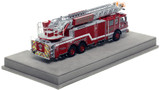 1:50 scale model of Dallas Fire-Rescue 2021 Pierce Velocity Ascendant 107' Truck 37 - Five Points