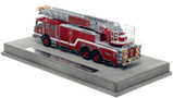 1:50 scale model of Dallas Fire-Rescue 2021 Pierce Velocity Ascendant 107' Truck 37 - Five Points