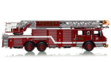 1:50 scale model of Dallas Fire-Rescue 2021 Pierce Velocity Ascendant 107' Truck 40 - Cowboys of the Cliff