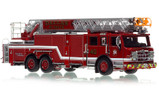 1:50 scale model of Dallas Fire-Rescue 2021 Pierce Velocity Ascendant 107' Truck 40 - Cowboys of the Cliff