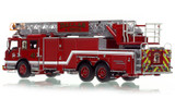 1:50 scale model of Dallas Fire-Rescue 2021 Pierce Velocity Ascendant 107' Truck 41 - Preston Hollow