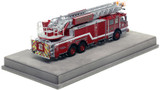 1:50 scale model of Dallas Fire-Rescue 2021 Pierce Velocity Ascendant 107' Truck 41 - Preston Hollow