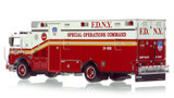 1:50 scale model of 1:50 scale model of FDNY 2006 Mack MR/Ferrara Decontamination Unit 160 - Citywide
