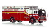 1:50 scale model of 1:50 scale model of 1:50 scale model of FDNY 2006 Mack MR/Ferrara Decontamination Unit 251- Citywide
