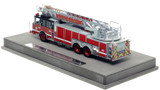 1:50 scale model of Chicago Fire Department 2010 Spartan 103' Rear Mount - Truck 9 - Norwood Park