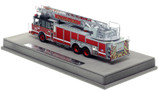 1:50 scale model of Chicago Fire Department 2011 Spartan 103' Rear Mount - Truck 13 - Avondale