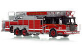 1:50 scale model of Chicago Fire Department 2010 Spartan 103' Rear Mount - Truck 31 - West Lawn