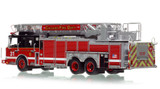 1:50 scale model of Chicago Fire Department 2010 Spartan 103' Rear Mount - Truck 31 - West Lawn
