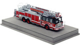1:50 scale model of Chicago Fire Department 2011 Spartan 103' Rear Mount - Truck 42 - Burnside