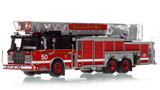 1:50 scale model of Chicago Fire Department 2011 Spartan 103' Rear Mount - Truck 50 - Ashburn/Gresham