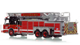 1:50 scale model of Chicago Fire Department 2010 Spartan 103' Rear Mount - Truck 51 - Englewood