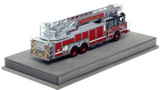 1:50 scale model of Chicago Fire Department 2010 Spartan 103' Rear Mount - Truck 51 - Englewood