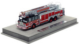 1:50 scale model of Chicago Fire Department 2010 Spartan 103' Rear Mount - Truck 51 - Englewood