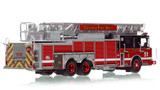 1:50 scale model of Chicago Fire Department 2010 Spartan 103' Rear Mount - Truck 51 - Englewood