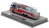 1:50 scale model of Chicago Fire Department 2010 Spartan 103' Rear Mount - Truck 51 - Englewood