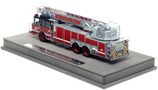 1:50 scale model of Chicago Fire Department 2010 Spartan 103' Rear Mount - Truck 56 - Lincoln Wood