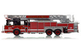 1:50 scale model of Chicago Fire Department 2011 Spartan 103' Rear Mount - Truck 61 - Hegewisch