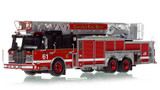 1:50 scale model of Chicago Fire Department 2011 Spartan 103' Rear Mount - Truck 61 - Hegewisch