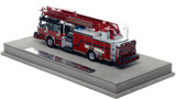 1:50 scale model of St. Louis Fire Department 2020 Spartan/Smeal 75' Truck 7 - The Gate District
