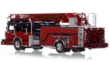 1:50 scale model of St. Louis Fire Department 2020 Spartan/Smeal 75' Truck 7 - The Gate District