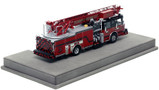 1:50 scale model of St. Louis Fire Department 2020 Spartan/Smeal 75' Truck 20 - North Riverfront