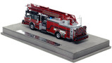 1:50 scale model of St. Louis Fire Department 2020 Spartan/Smeal 75' Truck 20 - North Riverfront